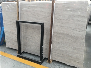 China Grey Travertine Slabs Tiles for Wall