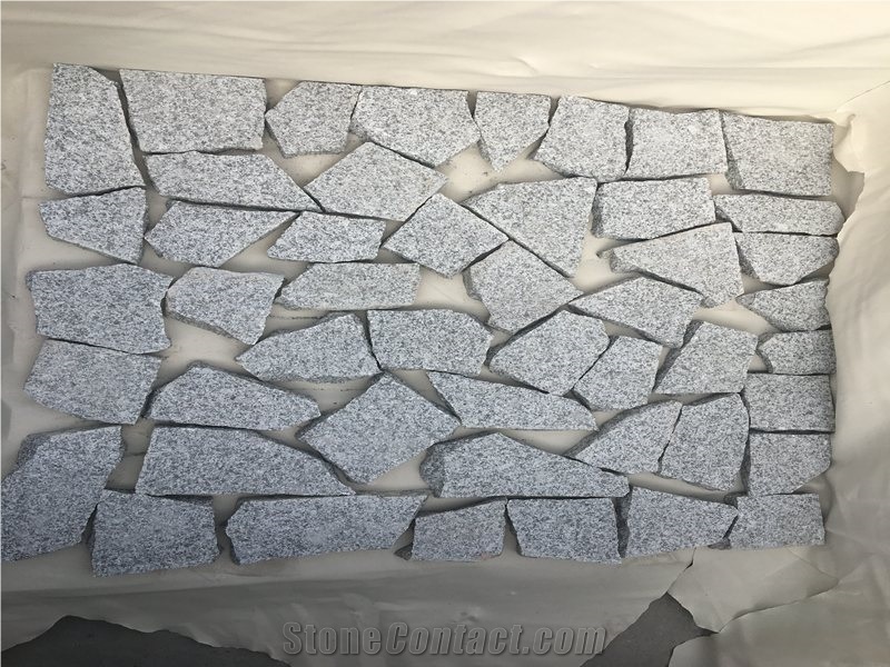G603 Grey Granite Random Step Tiles Crazy Pavers