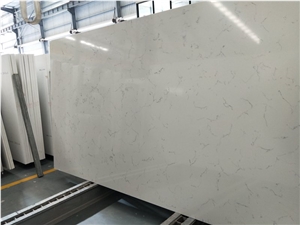 Middle Carrara White Artificial Quartz Stone Slabs