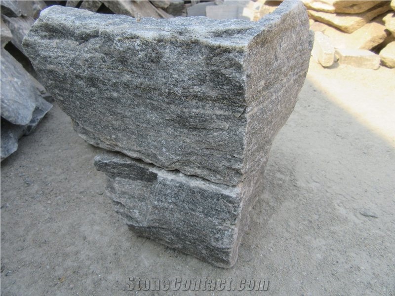 Natural Pink Quartzite Loose Walling Stone Corner