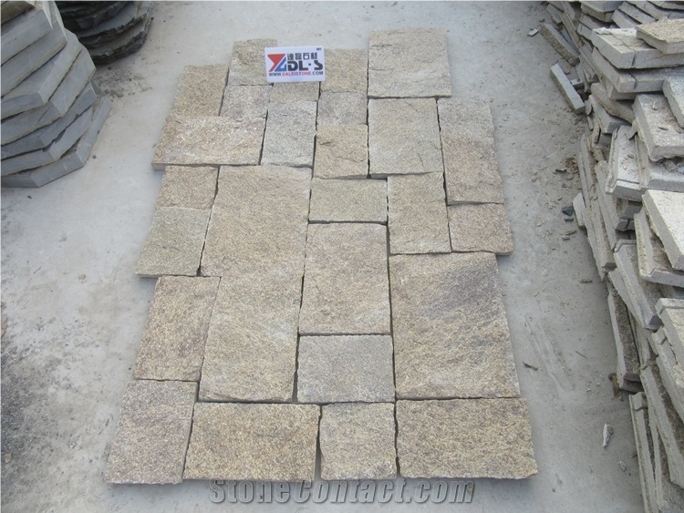 Sesame Yellow Stone Wall Cladding Decor Tiles