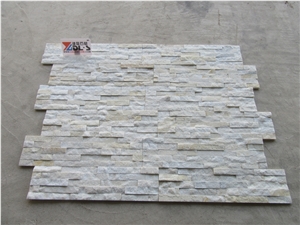 White Quartzite Cultured Stone Wall Cladding Panel