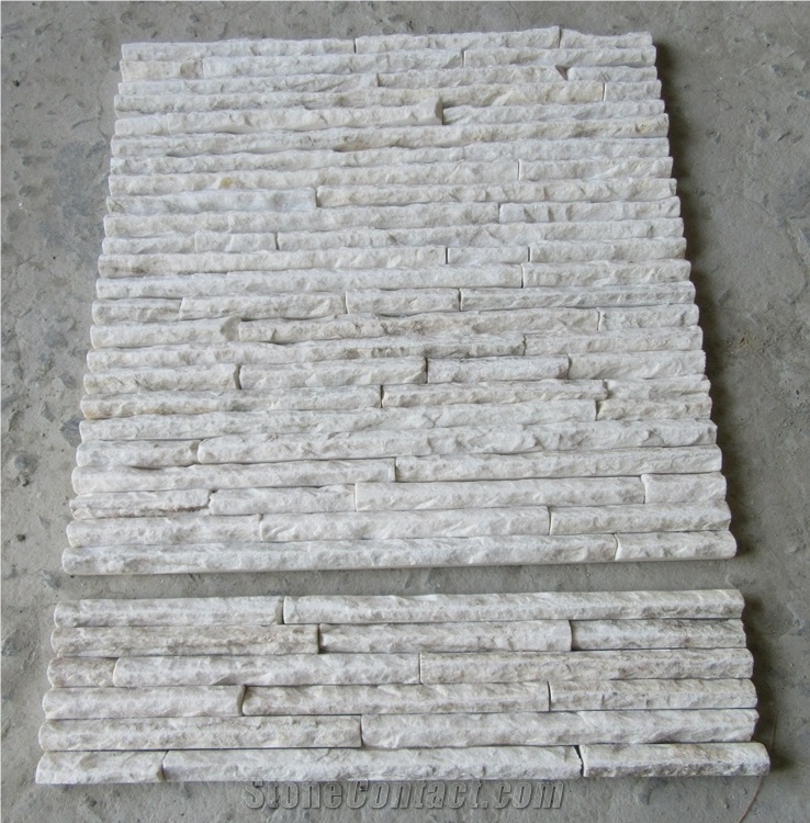 White Quartzite Feature Wall for Wall Decor