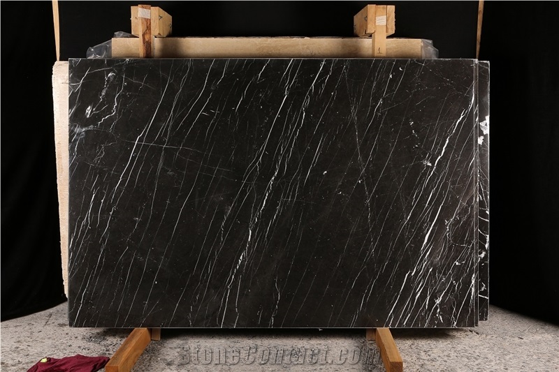 Black Line Marble Slabs