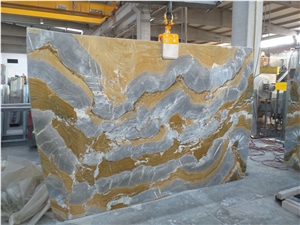 Golden Wave Marble Tiles,Slabs