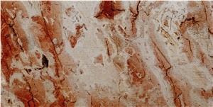 Qatranah Red Limestone Brushed Tiles