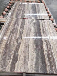Iran Sliver Grey Travertine Tiles & Slabs