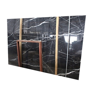 Black Nero Marquina Marble Slabs For Wall & Floor