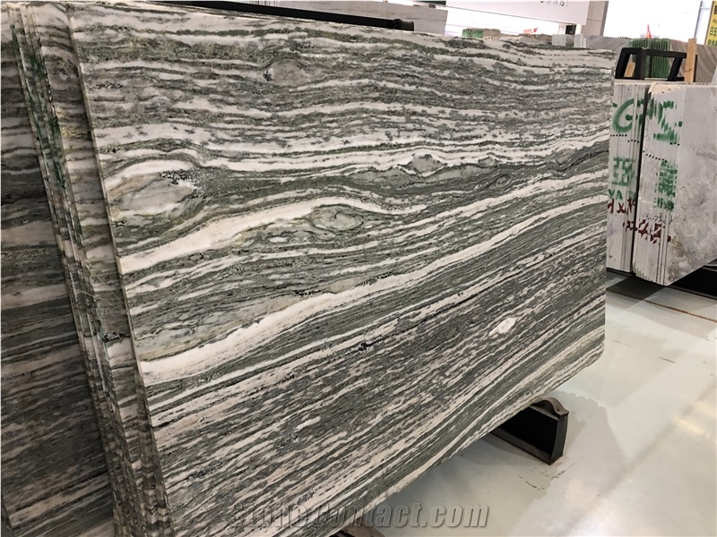 China Crystal Wooden Grain Marble Floor Slab&Tile