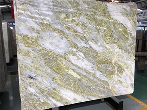 China Dreaming Green Marble Walling Bookmatch Slab