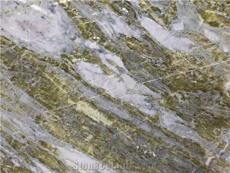 China Dreaming Green Marble Walling Bookmatch Slab