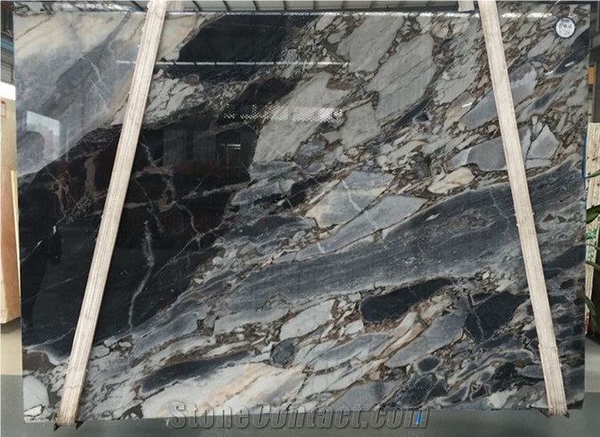 China Galaxy Blue Marble Walling Slab/ Cut to Size