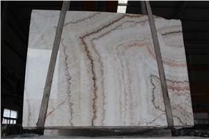 China Rainbow Onyx Walling Tiles/Bookmatch Slabs