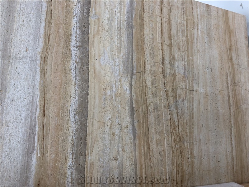 China Yellow Wooden Grain Bookmatch Walling Slabs