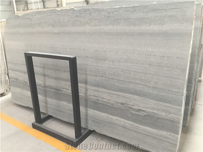 Chinese Blue Wood Marble Walling Covering Slabs