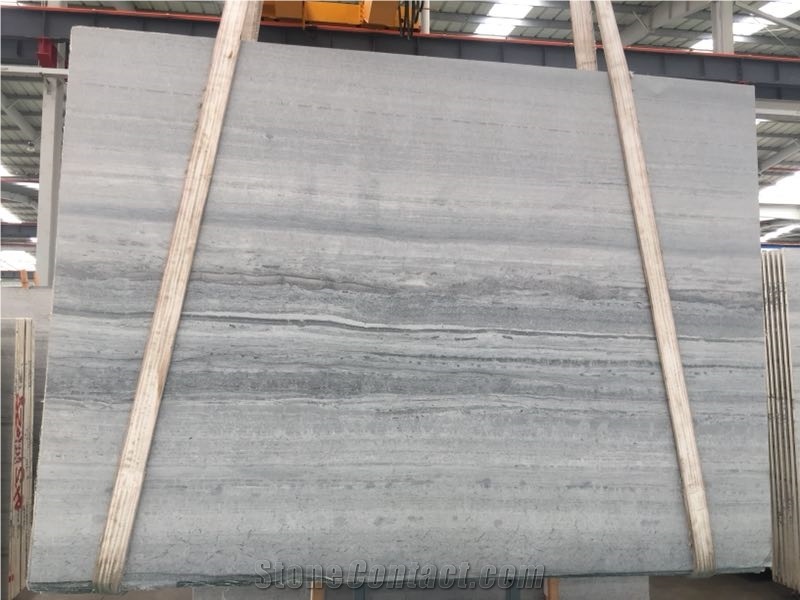 Chinese Blue Wood Marble Walling Covering Slabs