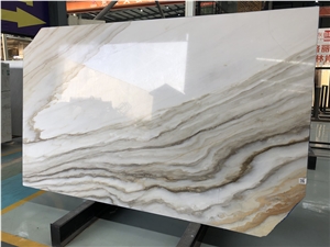 Chinese White Marble with River Vein Stone&Slabs