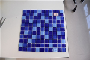Dark Blue and Light Blue Glass Mosaics Direct Sale