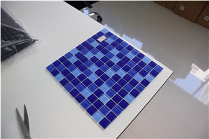 Dark Blue and Light Blue Glass Mosaics Direct Sale