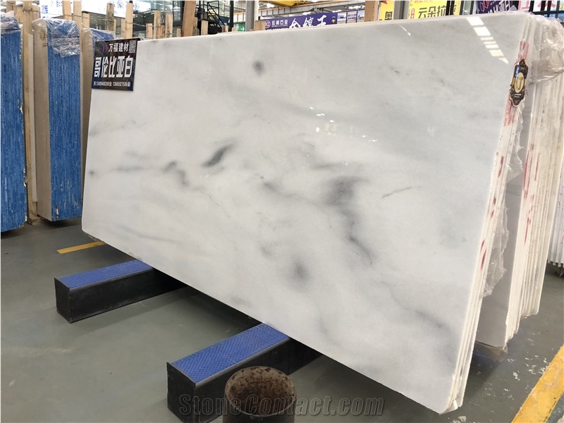 Finely Columbia White Marble Big Bookmatch Slabs