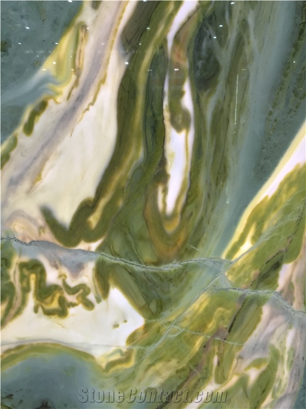 Green Jade Back Lit Marble/Bookmatch Marble Slabs