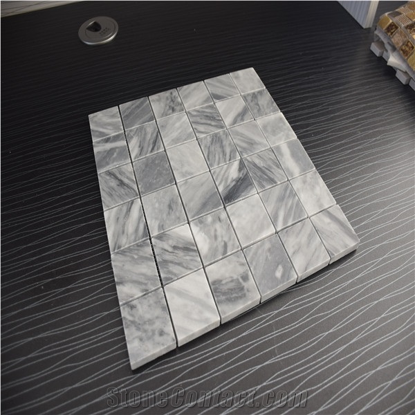 Grey Marble 1x1 Square Shape Mosaics Tile