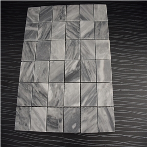 Grey Marble 1x1 Square Shape Mosaics Tile