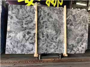 Italy Gray Marble Stone Slabs with Cloudy Vein
