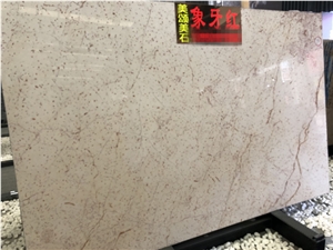 Ivory Beige Red Marble Stone Slabs Floor Tiles