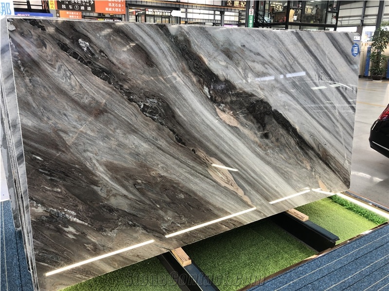 Natural Stone Palissandro Blue Marble Slab