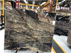 Polished Brown Marble Slab for Wall&Floor Covering