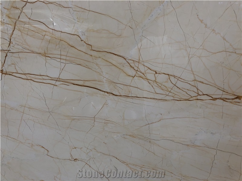 Polished Golden Spider Marble Slab/Gold Drama Tile