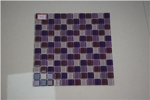 Purple Color Glass Mosaics 1x1 Square Shape
