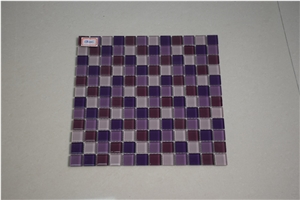 Purple Color Glass Mosaics 1x1 Square Shape