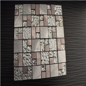 Silver and Bronze Glass Mosaics Factory Sale
