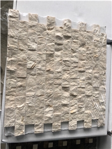 Crema Marfil Marble Tumbled Brick Mosaic Tile