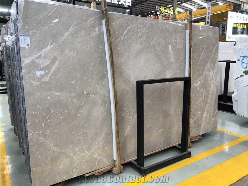 Turkey Gray Marble Slabs/Light Brown Natural Stone