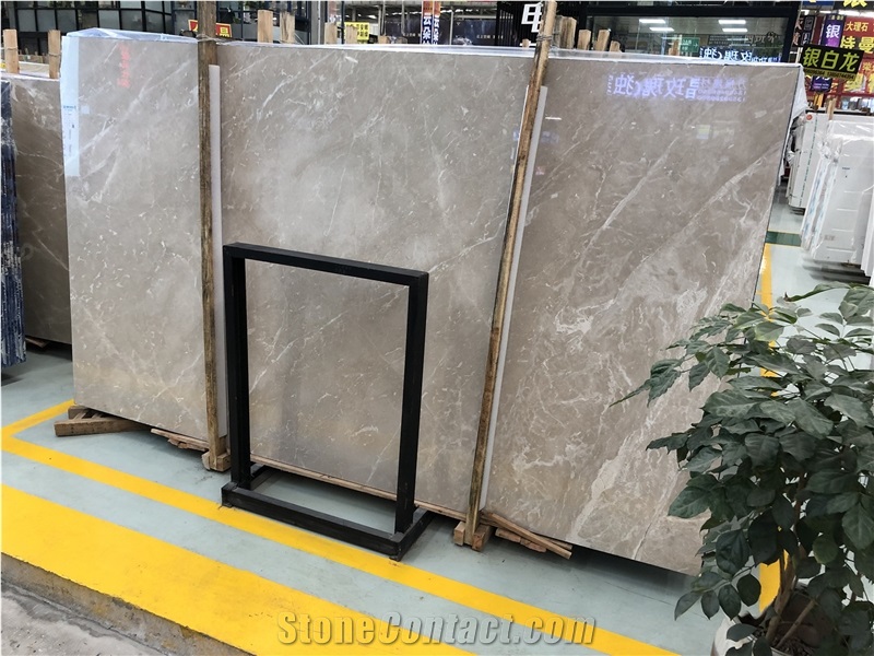 Turkey Gray Marble Slabs/Light Brown Natural Stone
