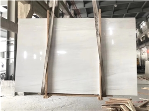 Vietnam Crystal White Marble Bookmatch Wall Slab