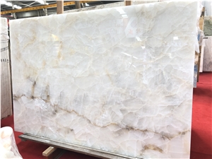 White Onyx For Countertops / Walling Backlit Slabs