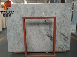 Blue Ice Jade Marble Flooring Tile Application