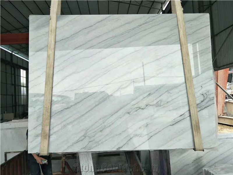 Cheap Guangxi White Marble Popular Slab Tile