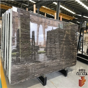 Cheap Silver Grey Marble Slabs for Floor Cladding