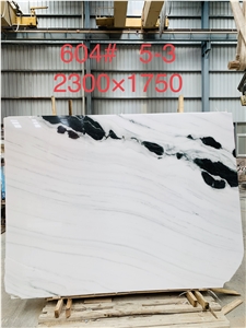 China Panda White Marble Popular Color Slab