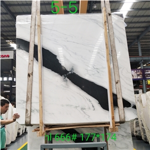China Panda White Marble Popular Color Slab