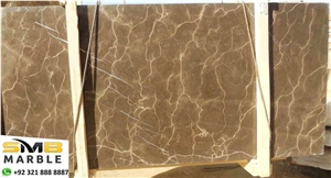 Fossil Brown Slabs & Tiles, New Perla Limestone