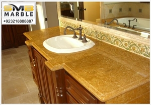 Indus Gold Marble Bathroom Design