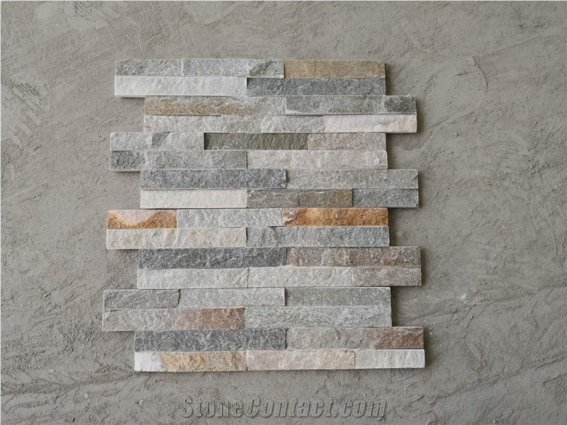 Natural Stacked Stone Ledger Panels 6"X24" Factory