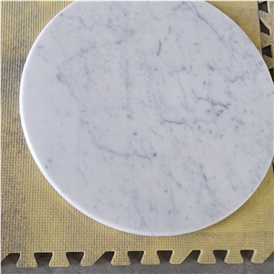 Carrara White Marble Round Table Tops,Stone Top