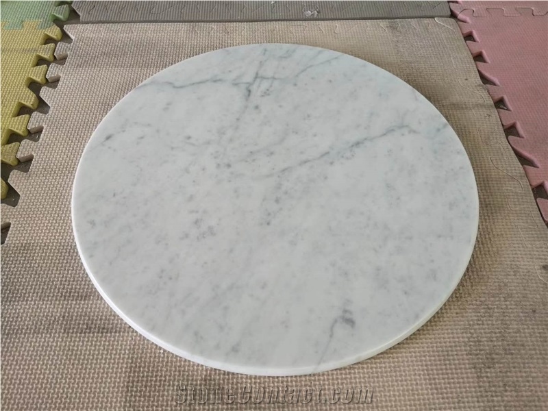 Carrara White Marble Round Table Tops,Stone Top